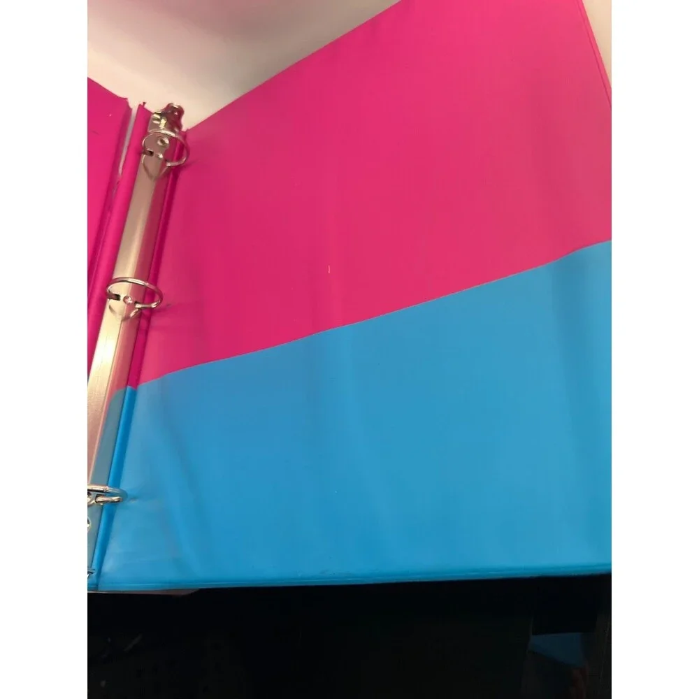 Lisa Frank 3 Ring Binder 30 Happy Birthday Markie Celeste Folder Dancing Dolphin
